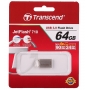 Флешка USB 3.0 64 Гб Transcend 710 (TS64GJF710S) серебряная металлизация